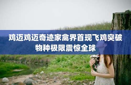 鸡迈鸡迈奇迹家禽界首现飞鸡突破物种极限震惊全球