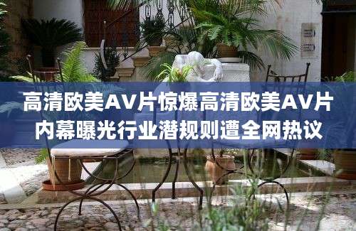 高清欧美AV片惊爆高清欧美AV片内幕曝光行业潜规则遭全网热议