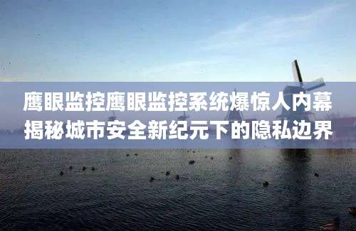 鹰眼监控鹰眼监控系统爆惊人内幕揭秘城市安全新纪元下的隐私边界