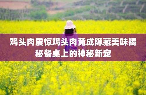 鸡头肉震惊鸡头肉竟成隐藏美味揭秘餐桌上的神秘新宠