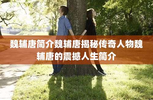 魏辅唐简介魏辅唐揭秘传奇人物魏辅唐的震撼人生简介