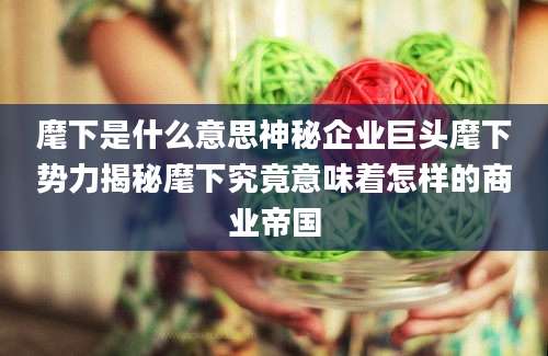 麾下是什么意思神秘企业巨头麾下势力揭秘麾下究竟意味着怎样的商业帝国