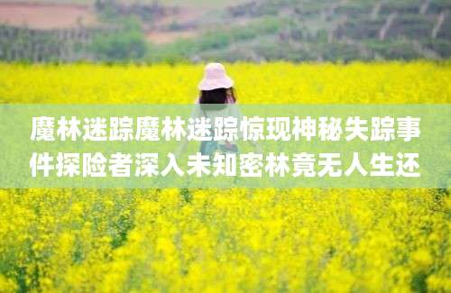 魔林迷踪魔林迷踪惊现神秘失踪事件探险者深入未知密林竟无人生还