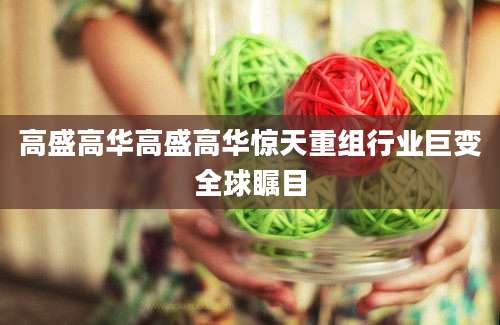 高盛高华高盛高华惊天重组行业巨变全球瞩目