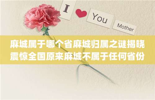 麻城属于哪个省麻城归属之谜揭晓震惊全国原来麻城不属于任何省份