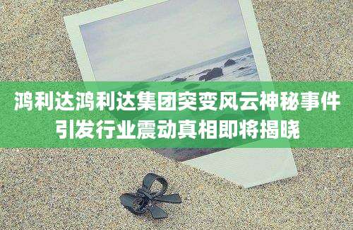 鸿利达鸿利达集团突变风云神秘事件引发行业震动真相即将揭晓