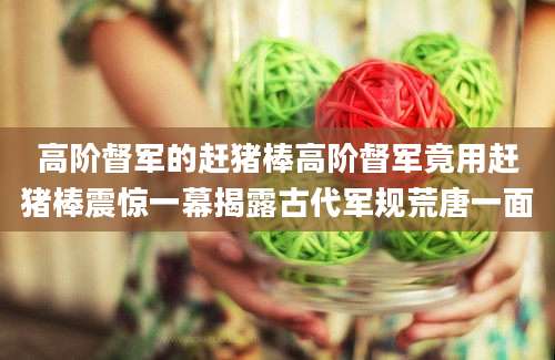高阶督军的赶猪棒高阶督军竟用赶猪棒震惊一幕揭露古代军规荒唐一面