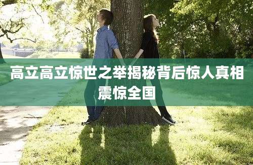 高立高立惊世之举揭秘背后惊人真相震惊全国