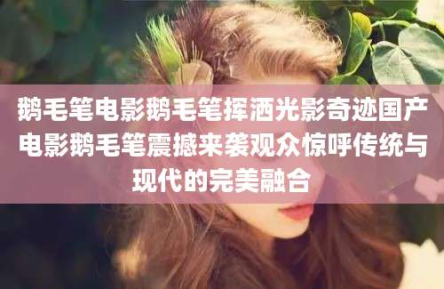 鹅毛笔电影鹅毛笔挥洒光影奇迹国产电影鹅毛笔震撼来袭观众惊呼传统与现代的完美融合