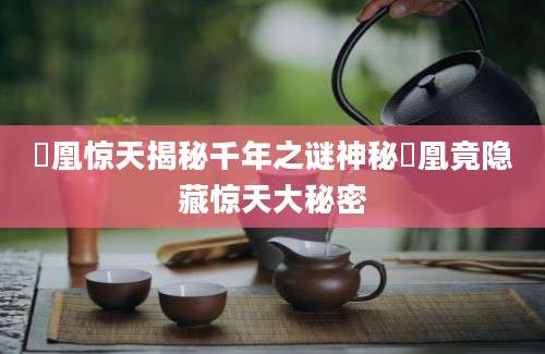 鳯凰惊天揭秘千年之谜神秘鳯凰竟隐藏惊天大秘密