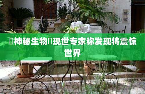 魙神秘生物魙现世专家称发现将震惊世界