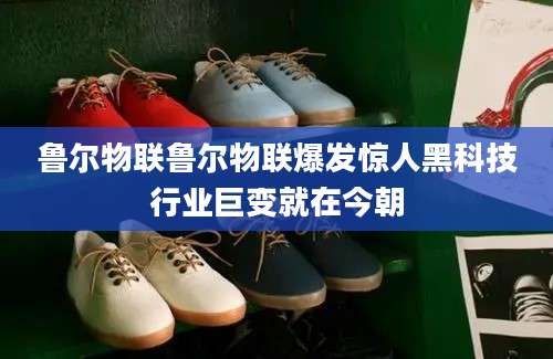 鲁尔物联鲁尔物联爆发惊人黑科技行业巨变就在今朝